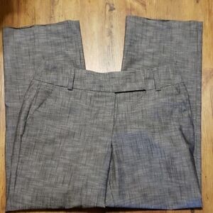 Larry levine hatched grey wide leg stretch trouser